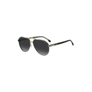 Ochelari de soare aviator cu lentile uni - Auriu/Negru