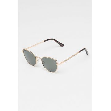 Ochelari de soare aviator cu lentile uni - Auriu -