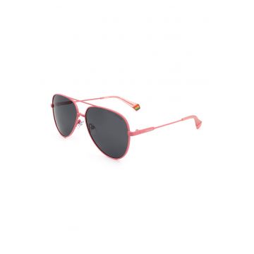 Ochelari de soare aviator unisex cu lentile polarizate - Coral