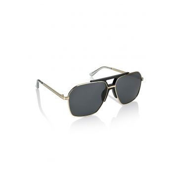 Ochelari de soare aviator unisex polarizati - Auriu - Negru -