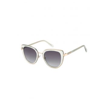 Ochelari de soare cat-eye cu lentile in degrade - Auriu/Mint