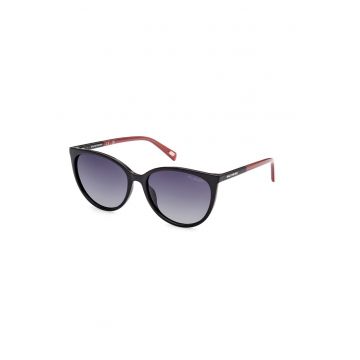 Ochelari de soare cat-eye cu lentile polarizate - 464649 - Negru/Caramiziu