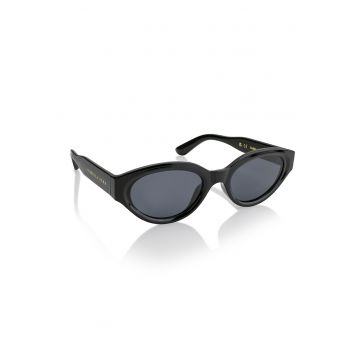 Ochelari de soare cat-eye cu lentile polarizate Iconic - Negru