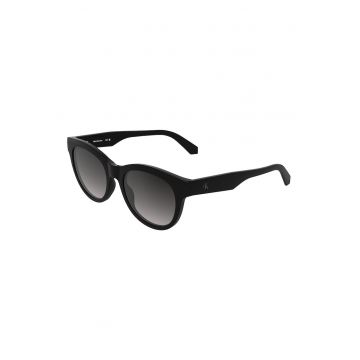 Ochelari de soare cat-eye cu logo - Negru