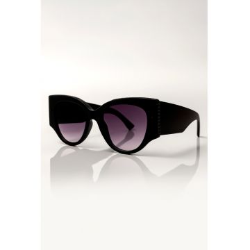 Ochelari de soare cat-eye Lillian - Negru