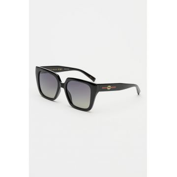 Ochelari de soare cu lentile dreptunghiulare - Negru stins