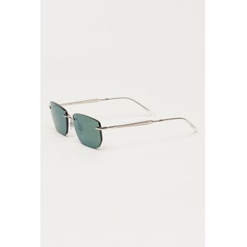 Ochelari de soare dreptunghiulari unisex - Argintiu inchis