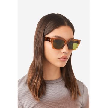 Ochelari de soare dreptunghiulari unisex - Maro