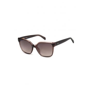 Ochelari de soare patrati cu lentile in degrade - Maro