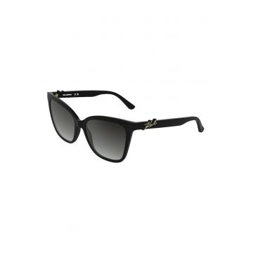 Ochelari de soare patrati cu lentile in degrade - Negru