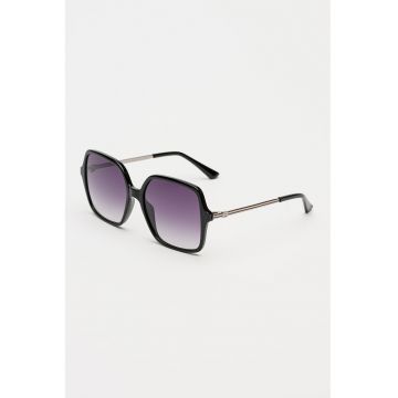 Ochelari de soare patrati cu lentile in degrade - Negru
