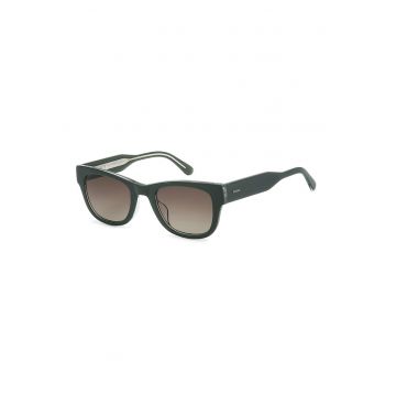 Ochelari de soare patrati cu lentile in degrade - Verde inchis