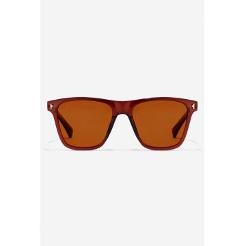 Ochelari de soare unisex polarizati One - Auriu/Maro cognac