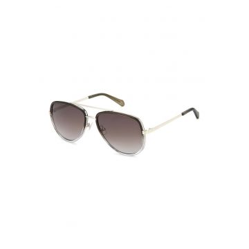Ochelari de soare aviator cu lentile in degrade - Auriu
