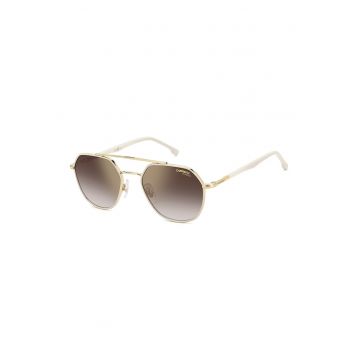 Ochelari de soare aviator unisex - Alb fildes