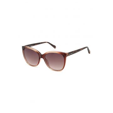 Ochelari de soare cat-eye cu lentile in degrade - Maro