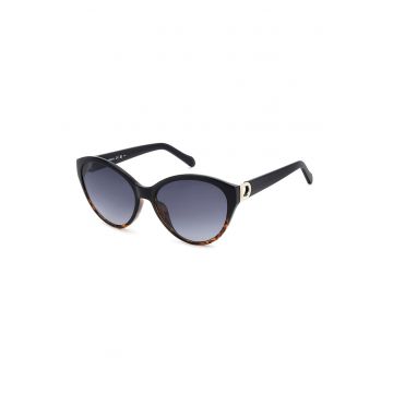 Ochelari de soare cu lentile rotunde - Negru/Maro