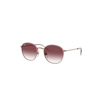 Ochelari de soare pantos cu rama metalica - Alb optic/Auriu rose