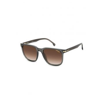 Ochelari de soare patrati unisex - Auriu/Gri
