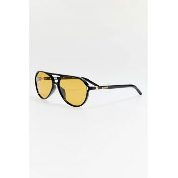Ochelari de soare aviator cu lentile uni - Auriu/Negru