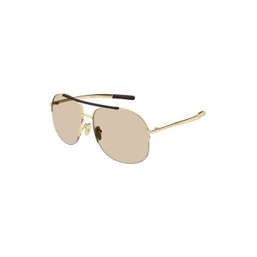 Ochelari de soare aviator cu lentile uni - Auriu