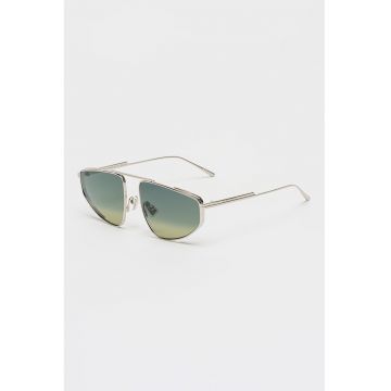 Ochelari de soare aviator cu rama metalica - Argintiu