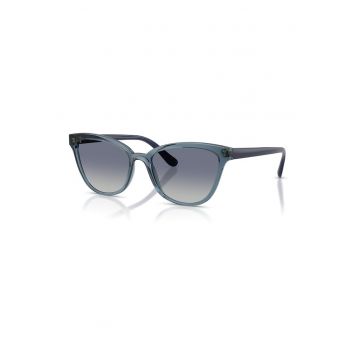 Ochelari de soare butterfly cu lentile in degrade - Albastru petrol/Bleumarin
