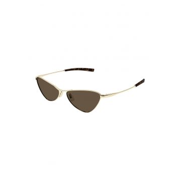 Ochelari de soare cat-eye - Auriu/Maro inchis