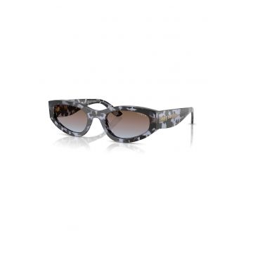 Ochelari de soare cat-eye cu lentile in degrade - Maro inchis/Multicolor