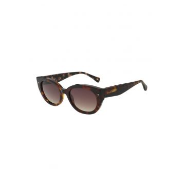 Ochelari de soare cat-eye cu lentile in degrade - Maro