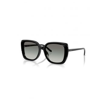 Ochelari de soare cat-eye cu lentile in degrade - Negru