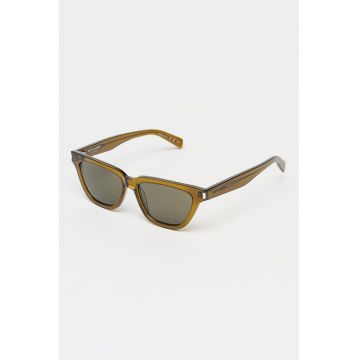 Ochelari de soare cat-eye cu lentile uni - Maro pamantiu