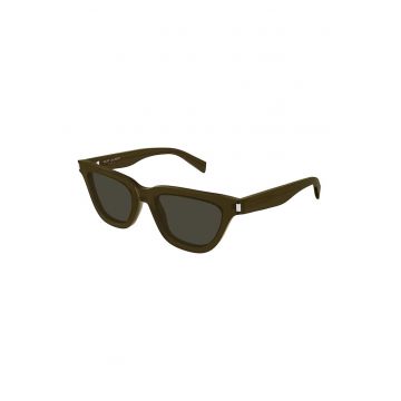 Ochelari de soare cat-eye cu lentile uni - Maro pamantiu