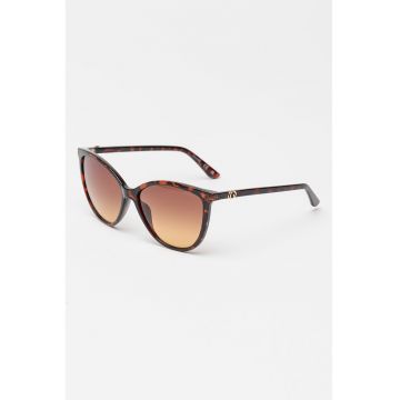 Ochelari de soare cat-eye - Maro inchis