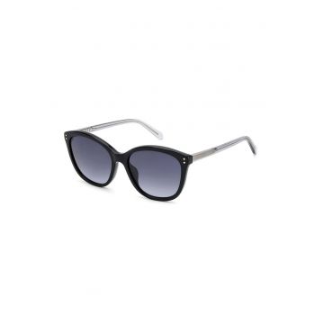 Ochelari de soare cat-eye - Negru/Gri deschis
