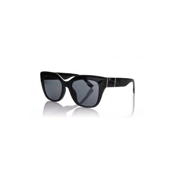 Ochelari de soare cat-eye - Negru