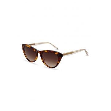 Ochelari de soare cat-eye Violet - Maro/Transparent
