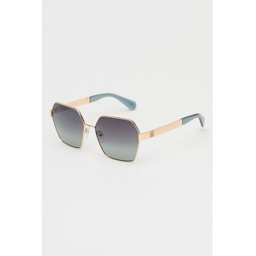 Ochelari de soare cu lentile hexagonale - Auriu