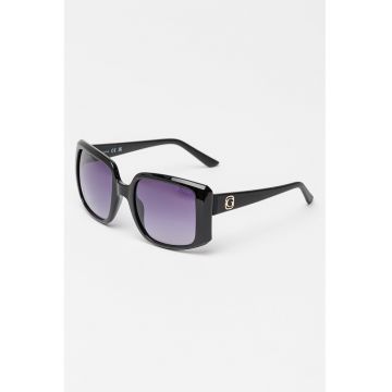 Ochelari de soare cu lentile patrate - Negru