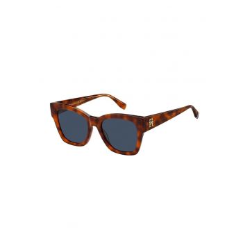 Ochelari de soare cu logo in partile laterale - Maro/Portocaliu