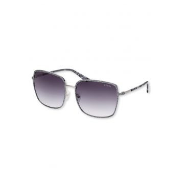 Ochelari de soare dama  GU7846 - gri cu brokat - lentile gradale - ONE SIZE - set cu etui