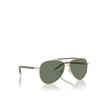 Ochelari de soare dama  Light Gold Shiny/Green Solid - 59mm