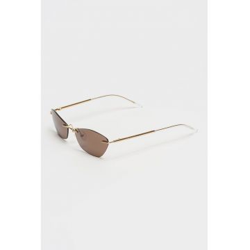 Ochelari de soare dreptunghiulari cu model unisex - Auriu