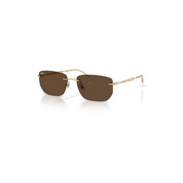 Ochelari de soare dreptunghiulari unisex - Auriu