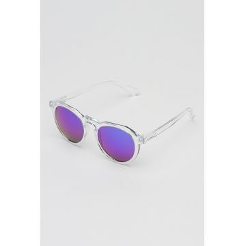 Ochelari de soare pantos unisex cu lentile oglinda - Transparent