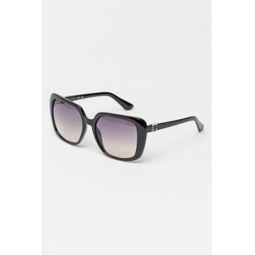 Ochelari de soare patrati cu lentile in degrade - Negru