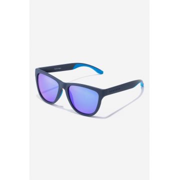 Ochelari de soare patrati cu lentile polarizate si model unisex - Bleumarin
