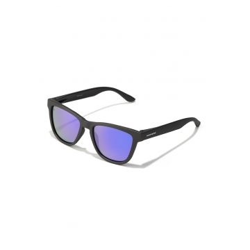 Ochelari de soare patrati cu lentle polarizate si model unisex - Gri inchis