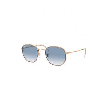 Ochelari de soare patrati unisex cu rama metalica