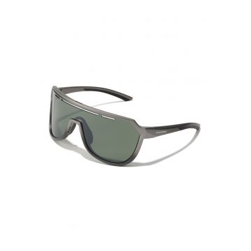 Ochelari de soare shield cu model unisex - Argintiu/Gri inchis